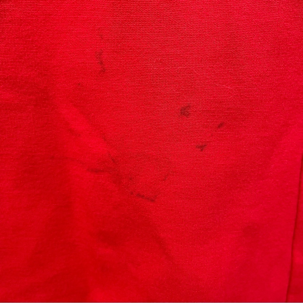 J. Crew Red Short Sleeve Flounce Ponte Fit & Flare Dress 0 - Picture 5 of 9